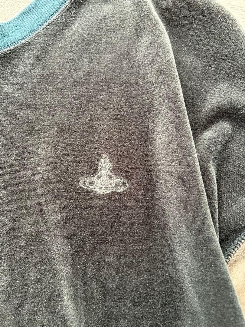 Vivienne Westwood MANベロア切替 長袖カットソー サイズ44