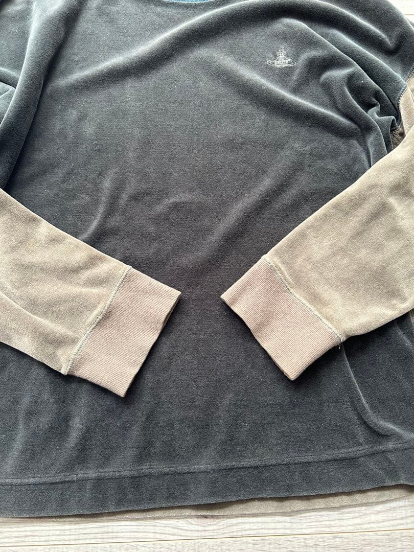 Vivienne Westwood MANベロア切替 長袖カットソー サイズ44