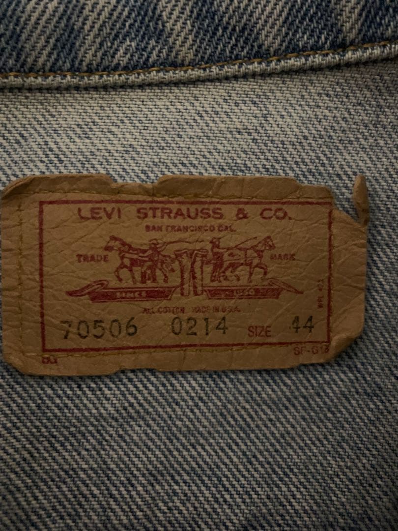 USA製 Levis 70506 デニムベスト　プレイボーイ　カスタム