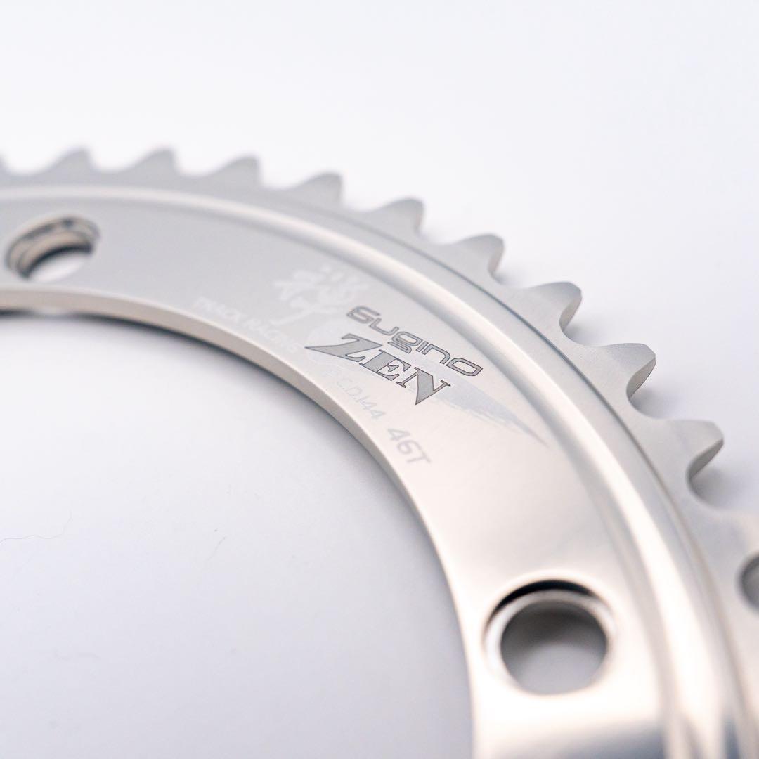 SUGINO ZEN チェーンリング NJS 46T PCD144 新型シルバー