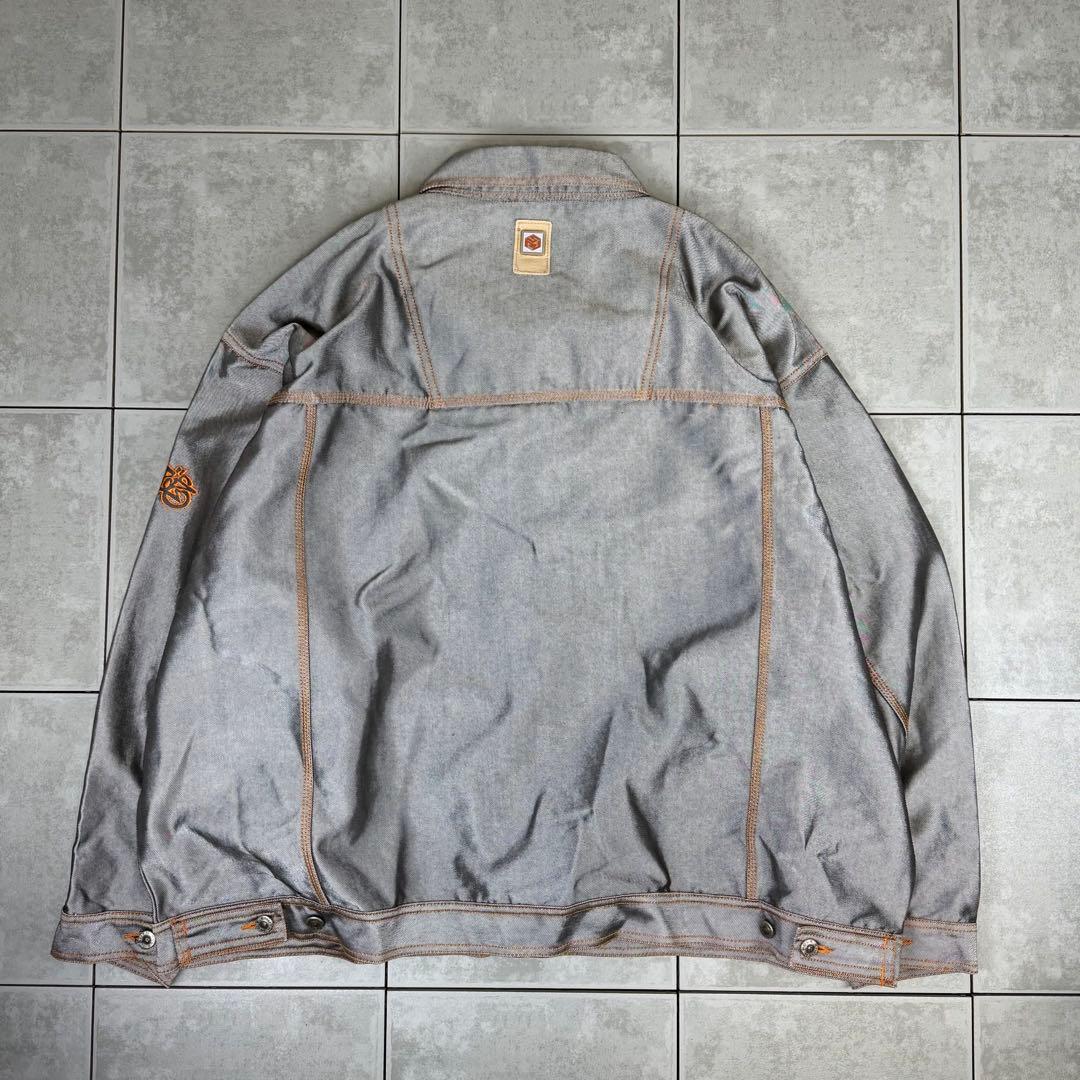 希少 90s SOUTHPOLE オーバーサイズ シルバー デニムジャケット