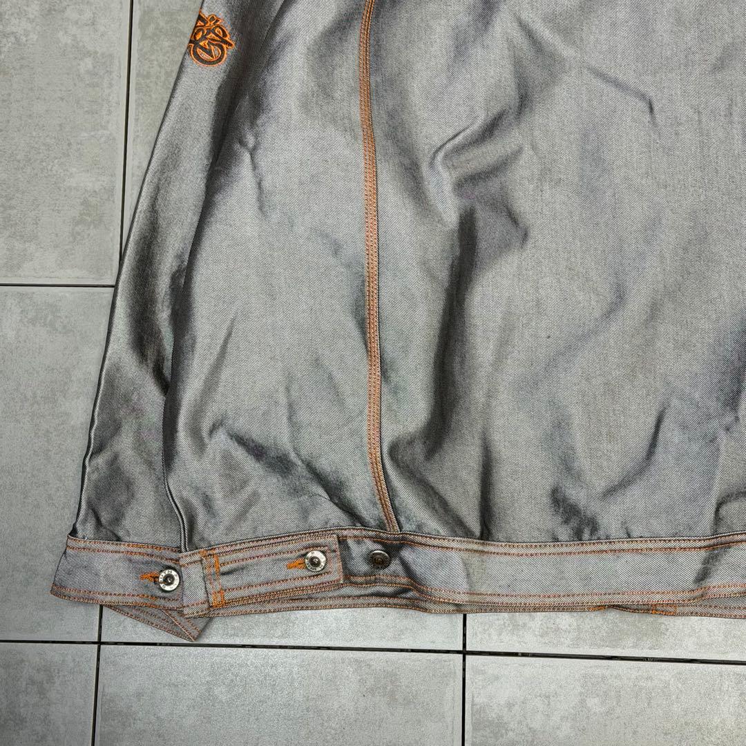 希少 90s SOUTHPOLE オーバーサイズ シルバー デニムジャケット