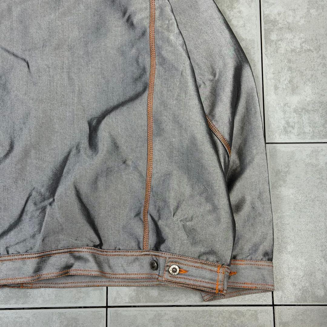 希少 90s SOUTHPOLE オーバーサイズ シルバー デニムジャケット