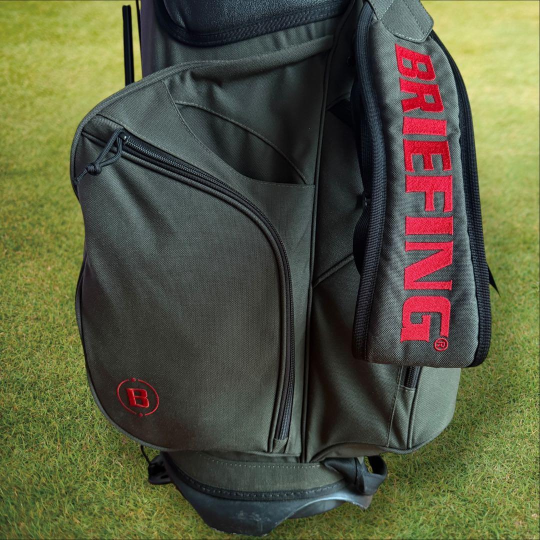 おまけ付き　ブリーフィング　キャディバッグ　CR-4 チャコールグレー　軽量