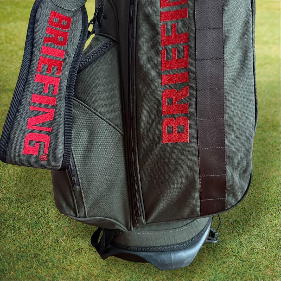 おまけ付き　ブリーフィング　キャディバッグ　CR-4 チャコールグレー　軽量