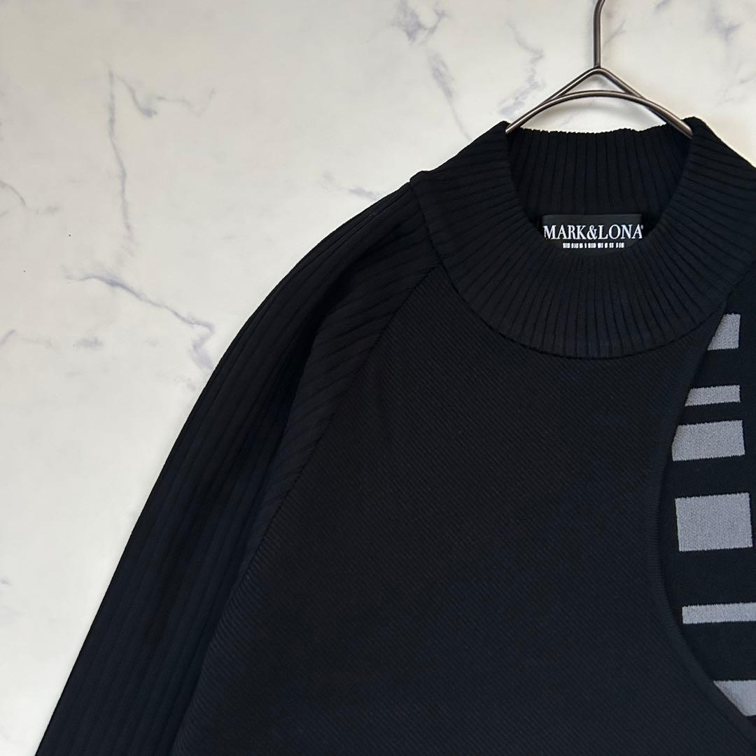 マークアンドロナ 2022年モデル セーター ニット コードシリーズ ブラック
