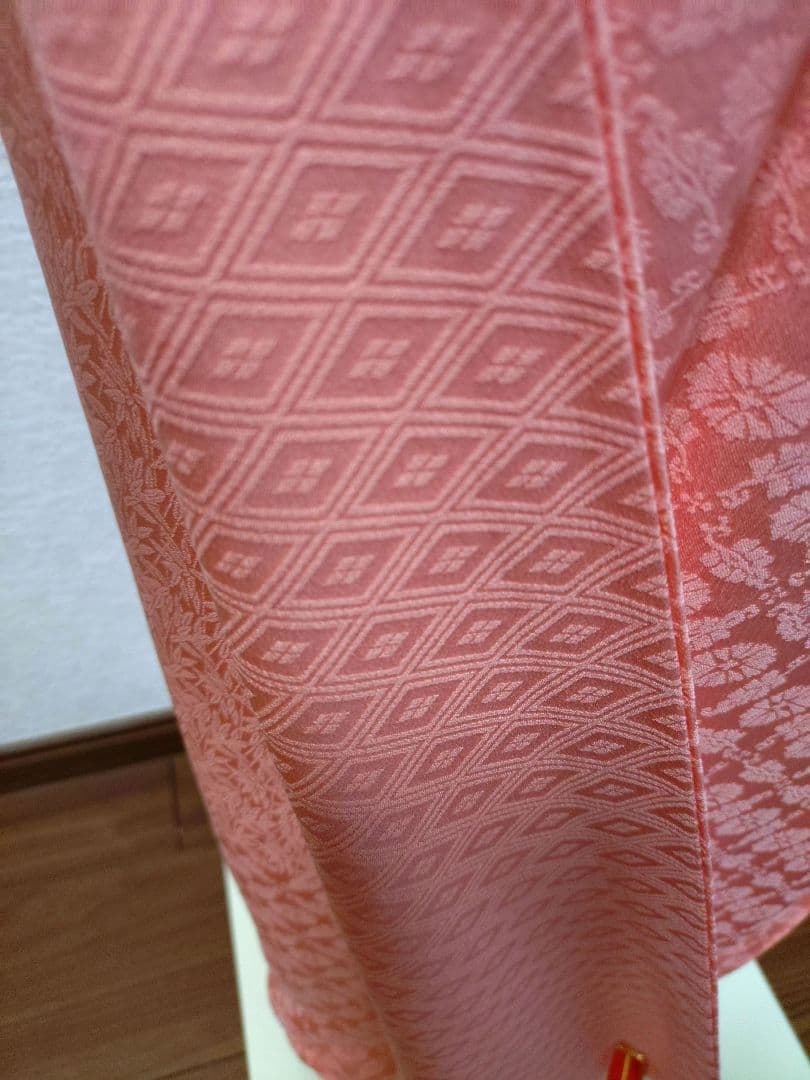 付下げ　訪問着　色無地　袋帯　2点セット　美品　正絹　刺繍　宝尽し