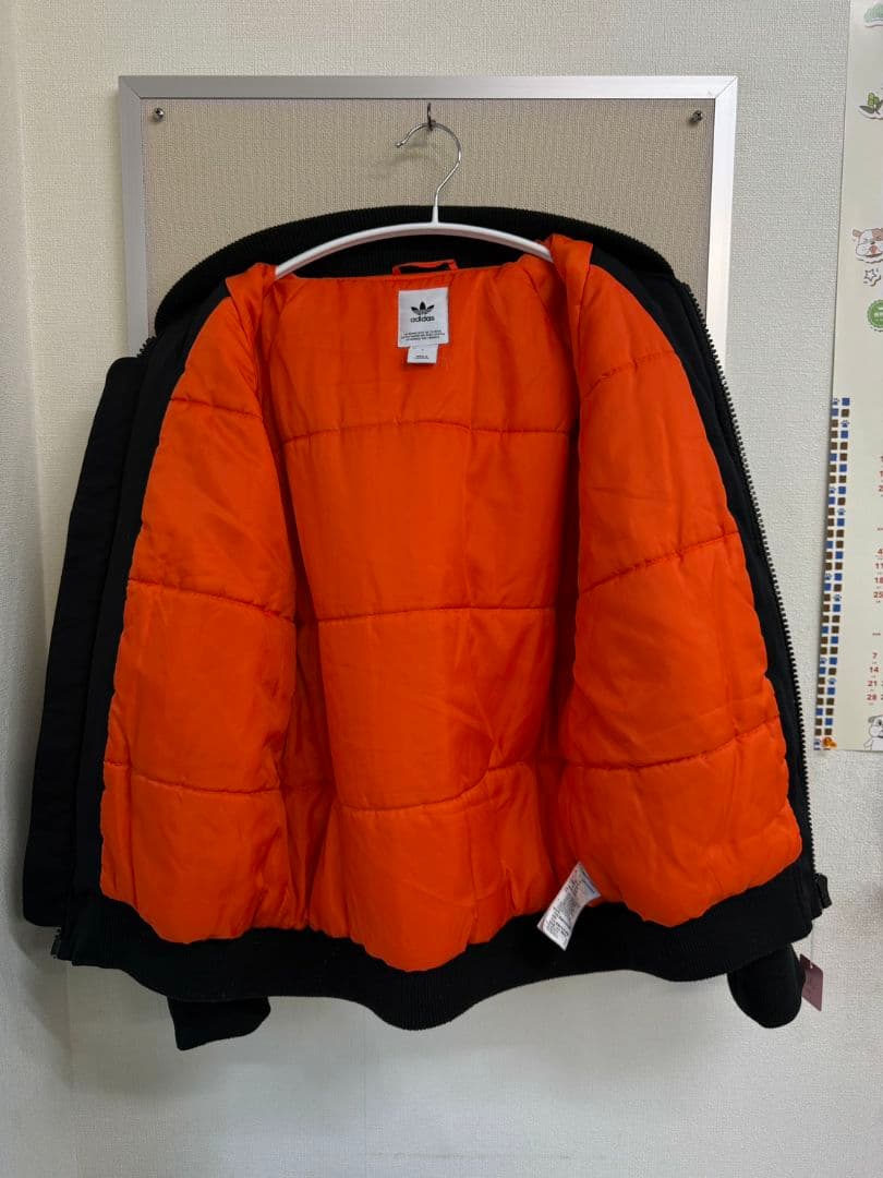 チゲ adidas ブラック MA-1ジャケット