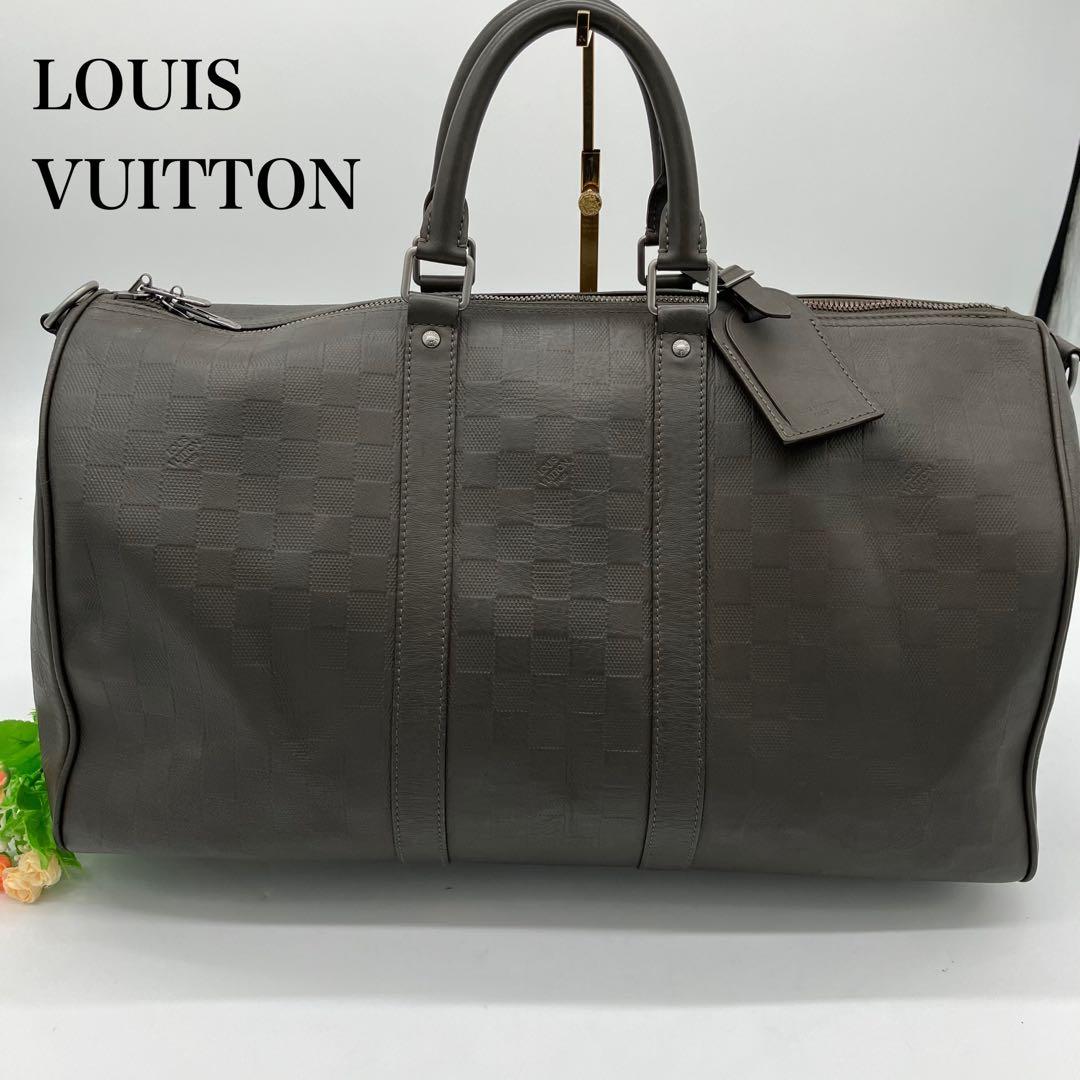【極美品】 　ルイヴィトン　ダミエアンフィニ　キーポル　バンドリエール45　旅行