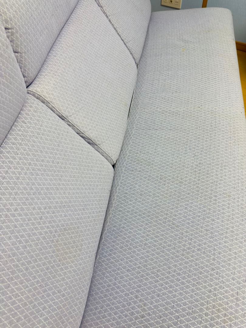 カリモク 3人掛ソファ WU4603 限定色(キルト・ラベンダー) 長椅子