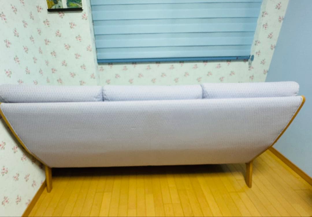 カリモク 3人掛ソファ WU4603 限定色(キルト・ラベンダー) 長椅子