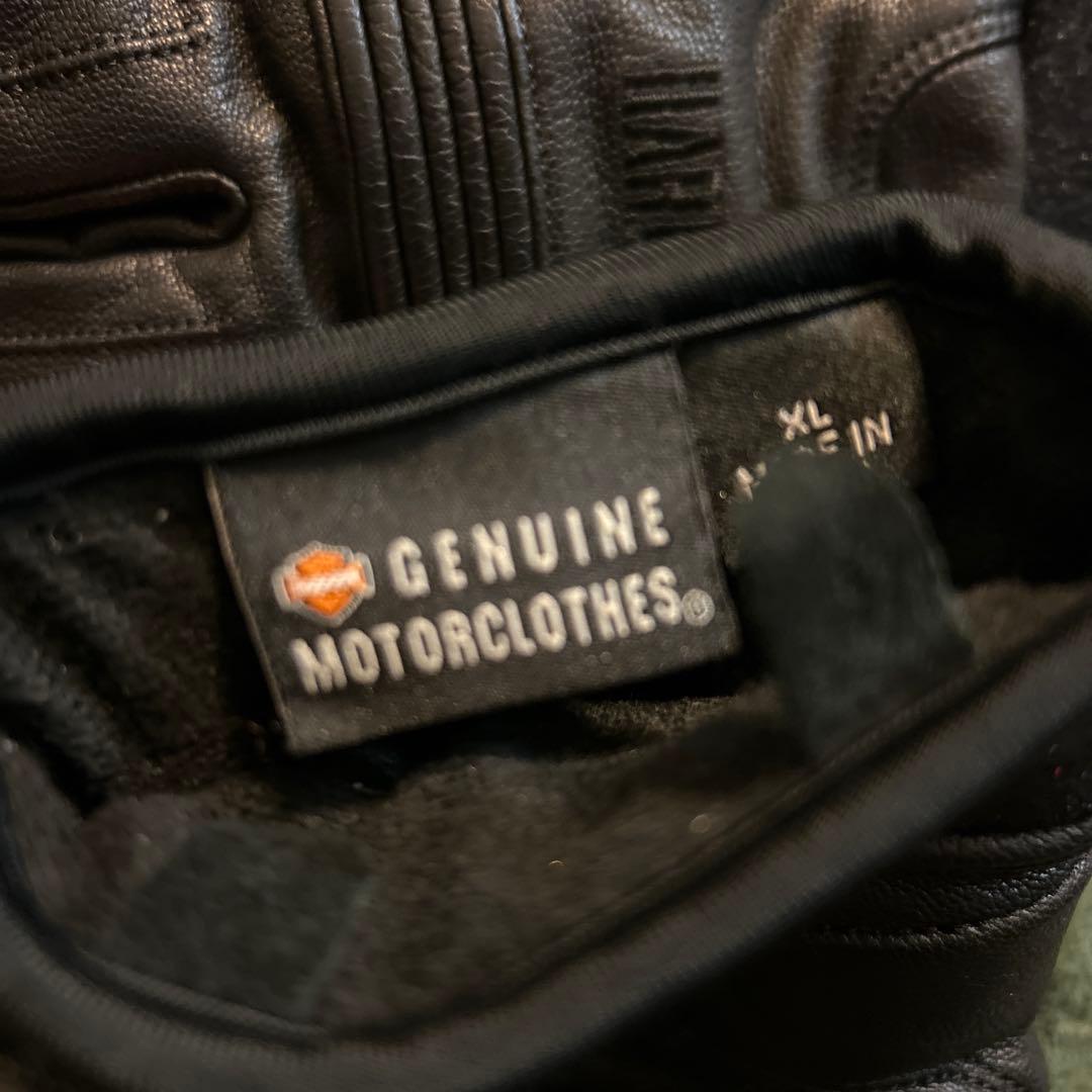 送料無料！美品ハーレーダビッドソン純正レザーグローブ　防水防寒　3M XL