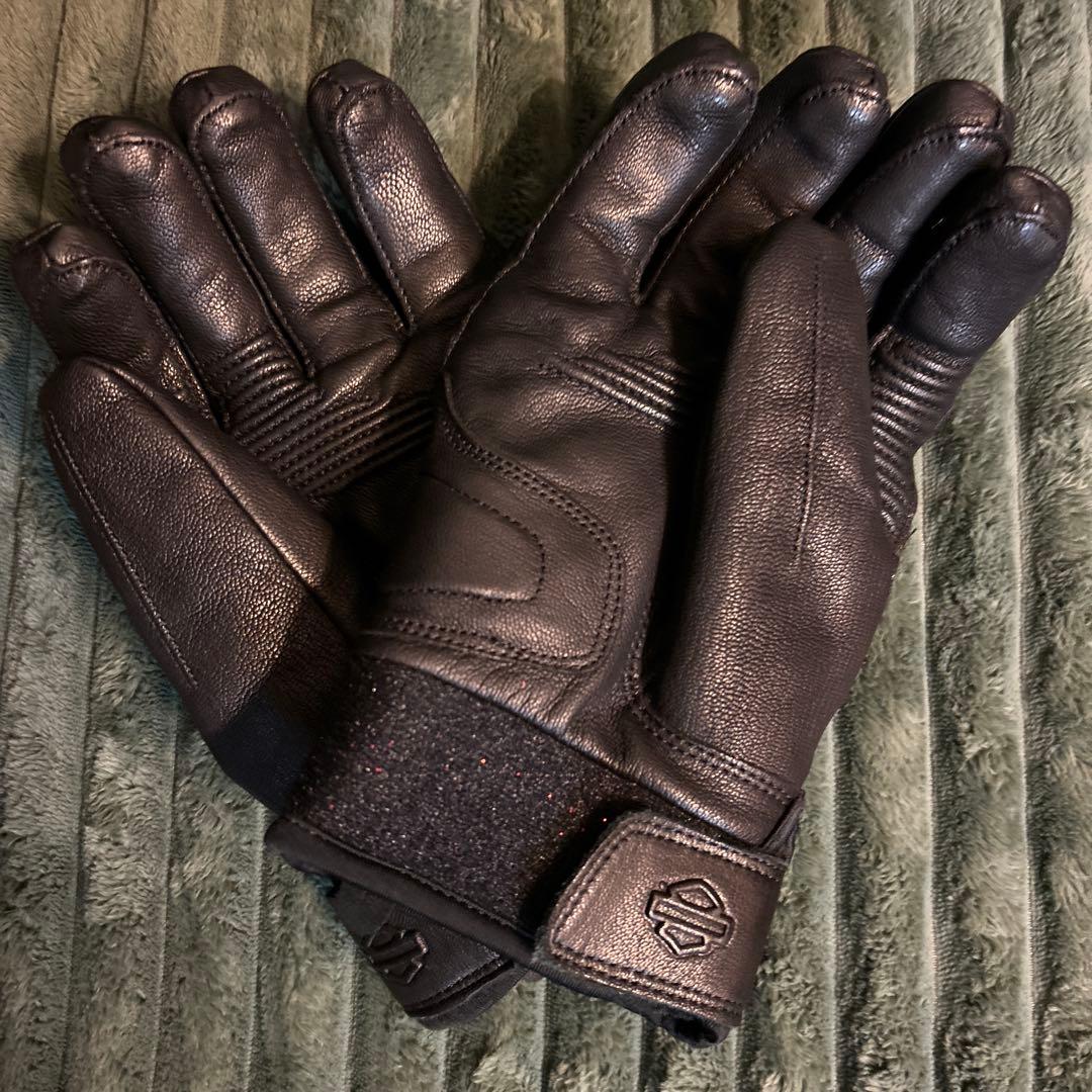 送料無料！美品ハーレーダビッドソン純正レザーグローブ　防水防寒　3M XL