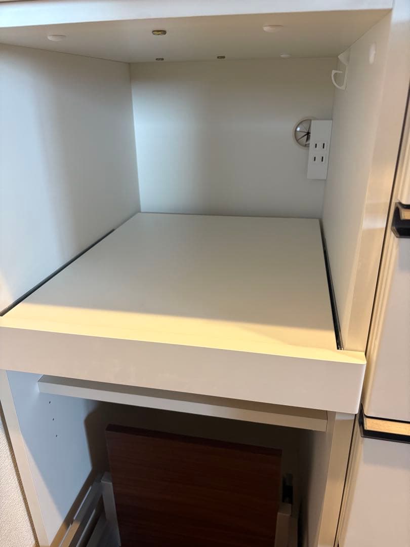 【美品 最終日】PamounaパモウナAS食器棚パールホワイト110cm