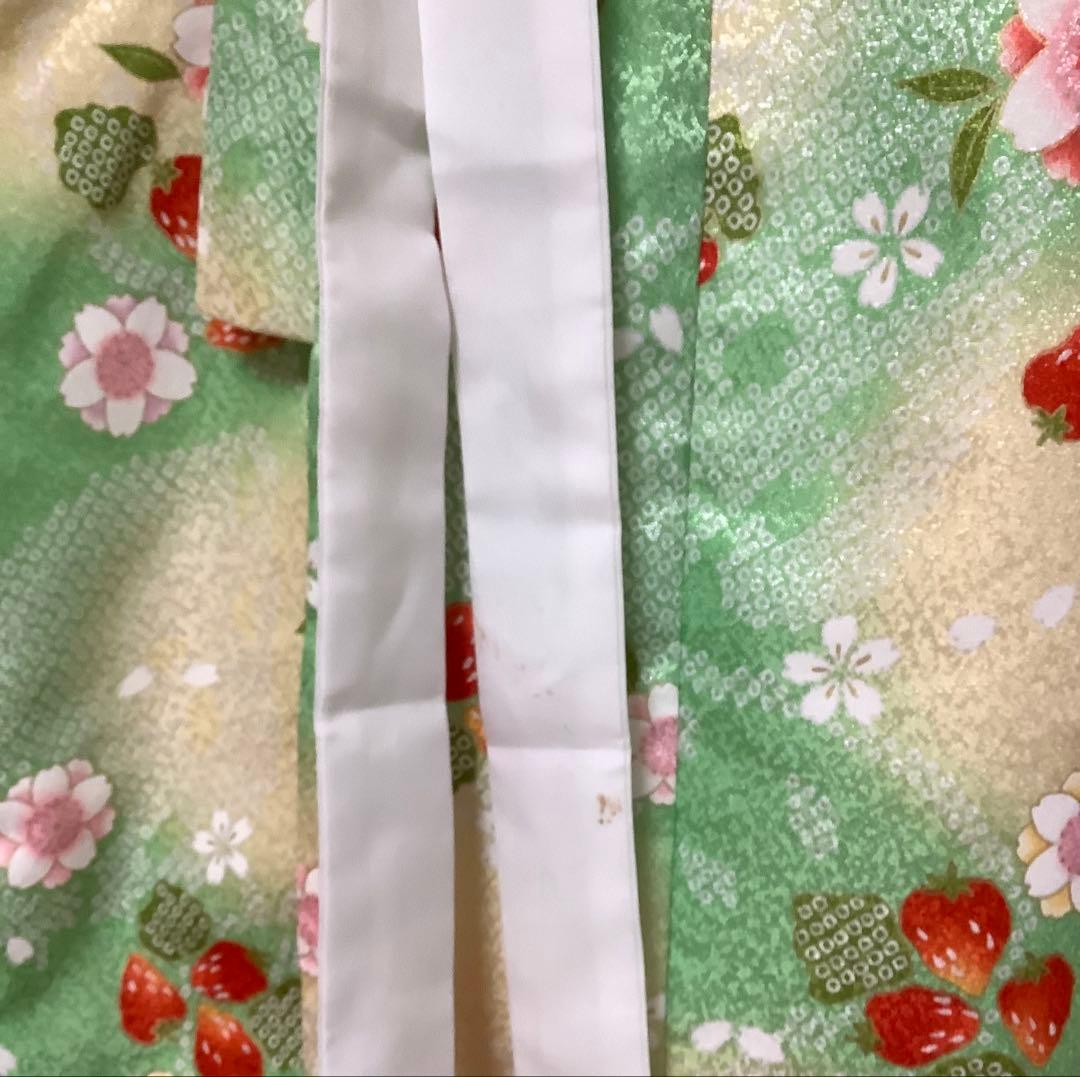 七五三 着物5点セット いちごと桜柄