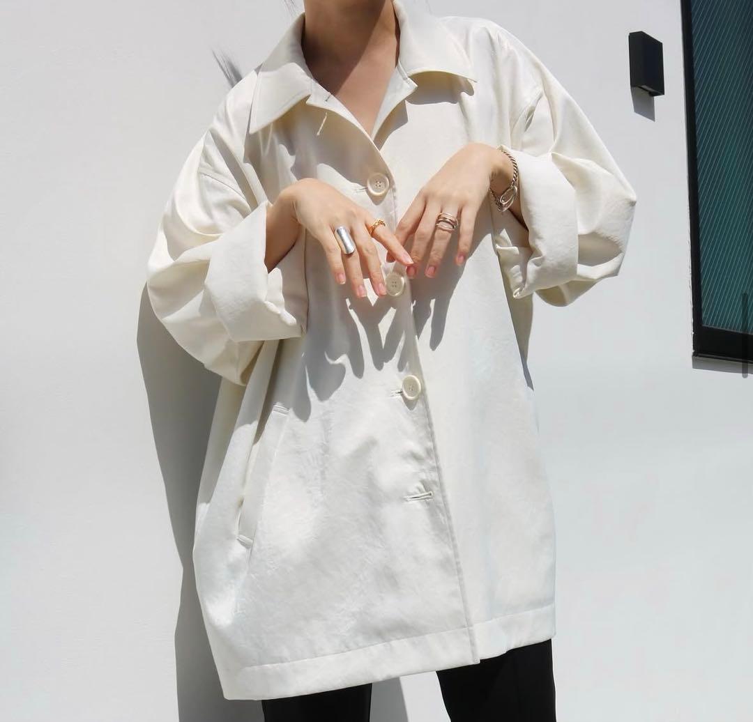 aere vintage satin coat 【white38】