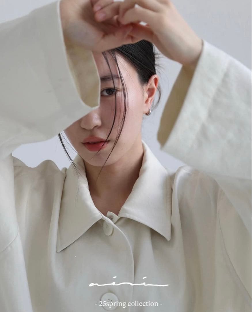 aere vintage satin coat 【white38】