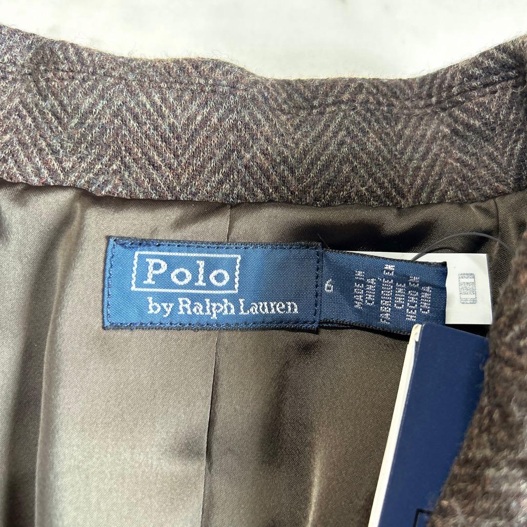 【タグ付き】ポロラルフローレン ヘリンボーン ベルテッド ブレザー 6