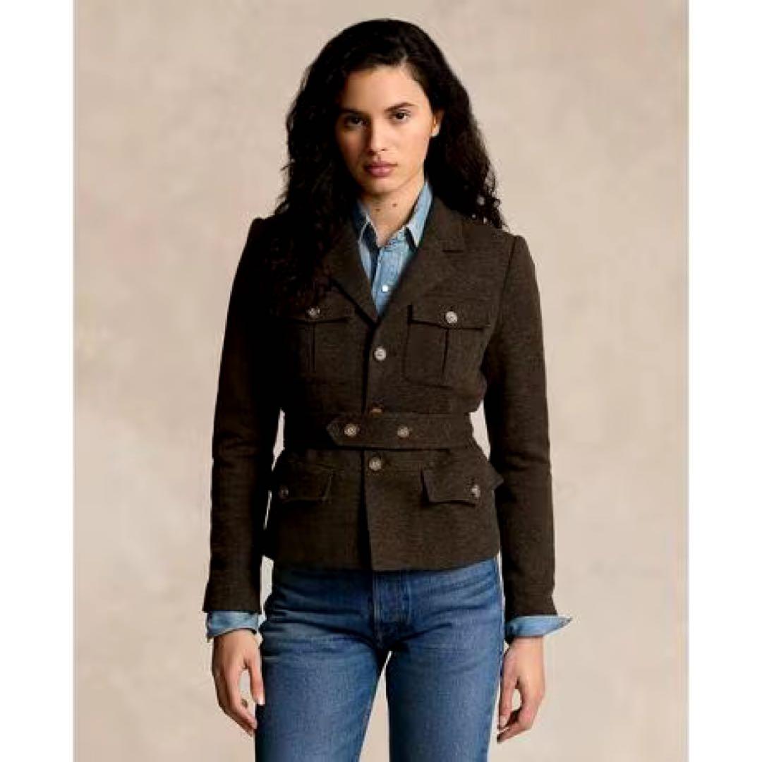 【タグ付き】ポロラルフローレン ヘリンボーン ベルテッド ブレザー 6