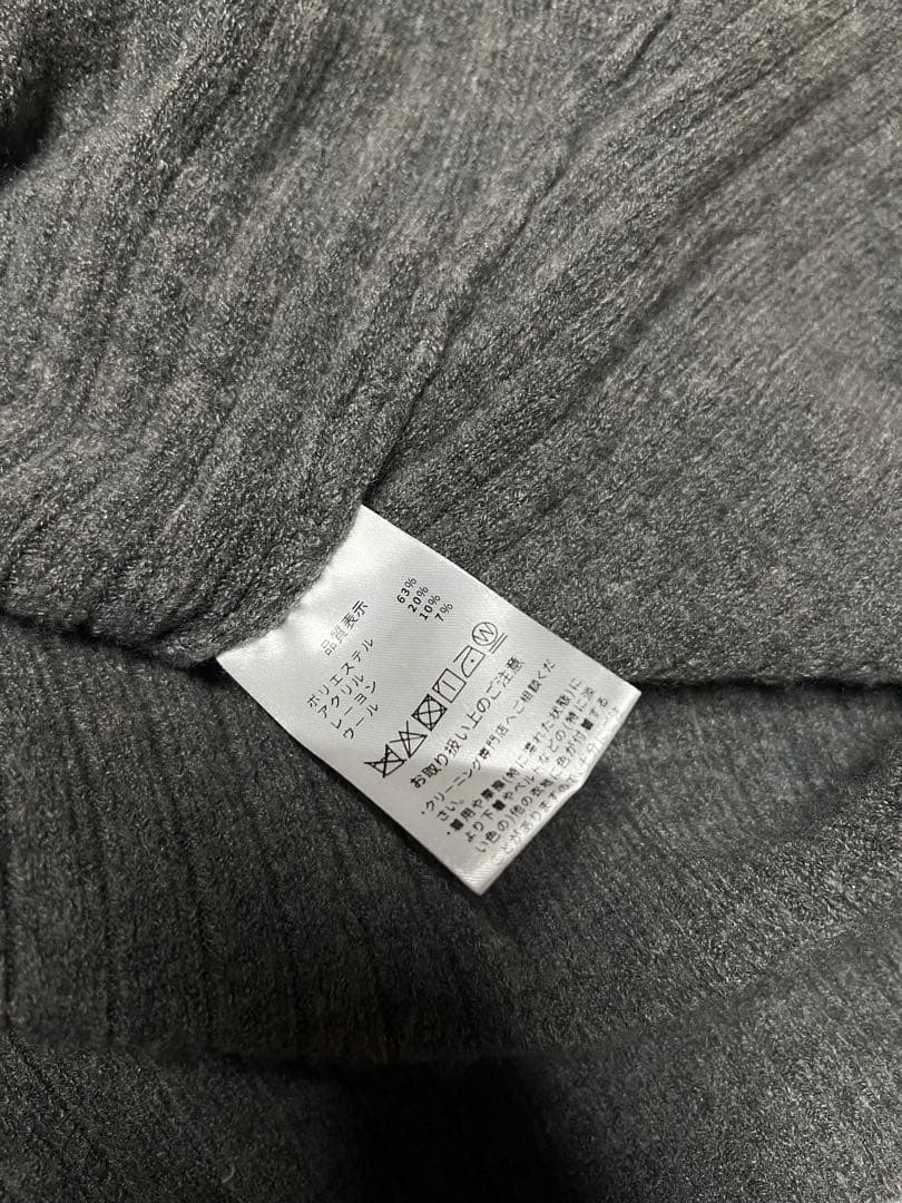 ワンピース maison celon hoodie rib knit dress