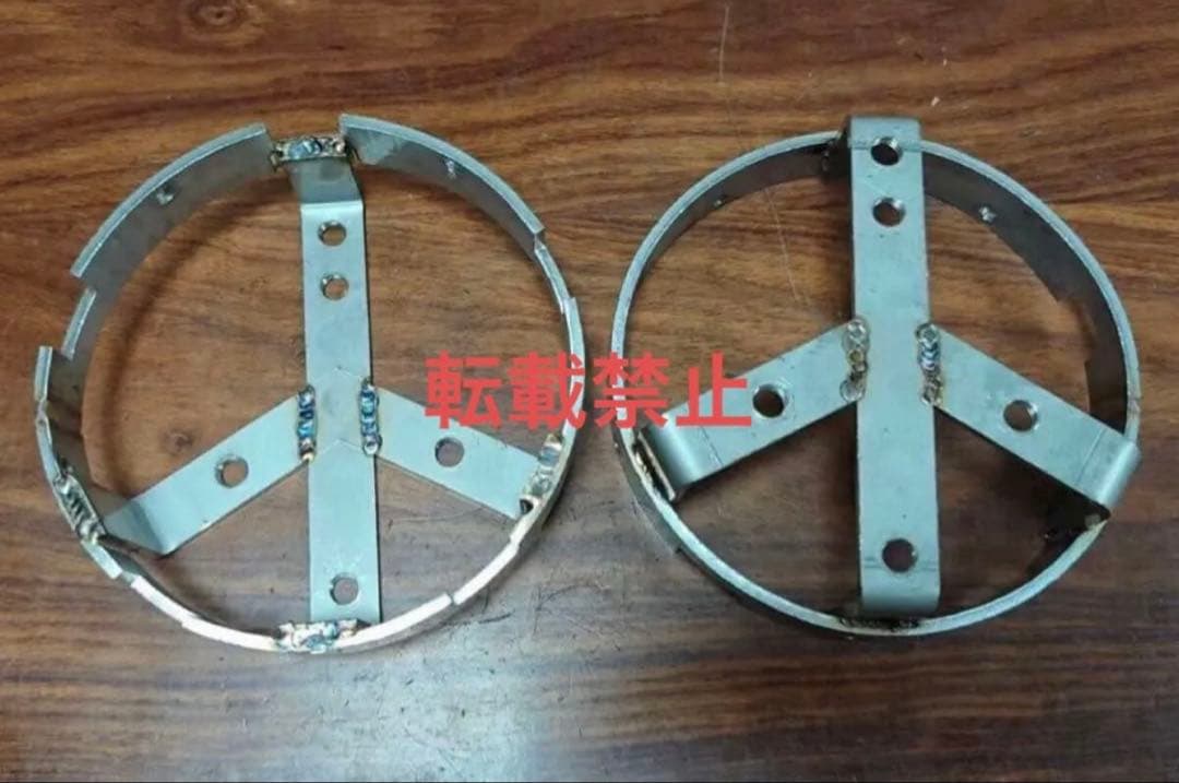 2トン★五角形★キャンター エルフ用 ホイールセンターハブカバー 3穴 デコトラ