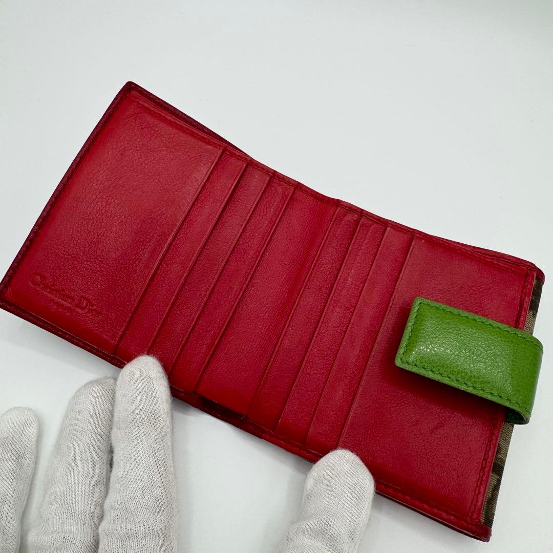 クリスチャンディオール　二つ折り財布　ナンバー2 トロッター　オブリーク柄　総柄