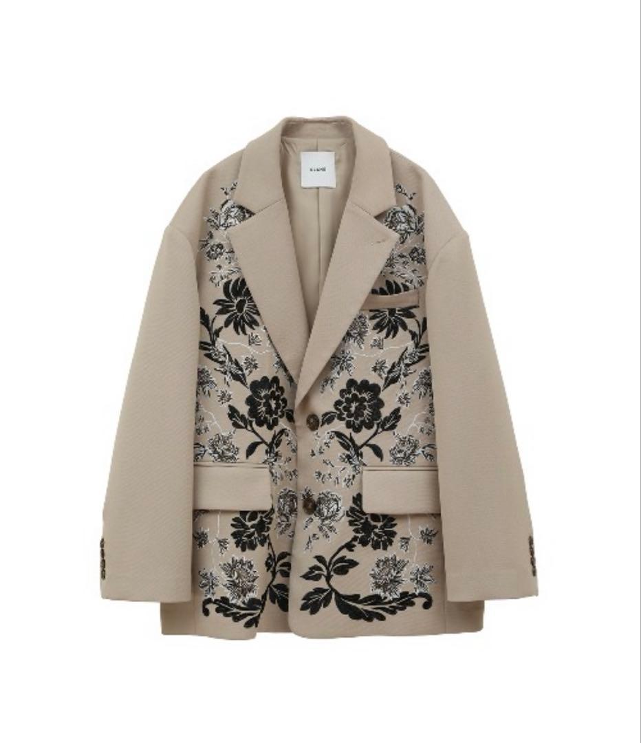 【CLANE】FLOWER EMBROIDERY TAILORED JACKET