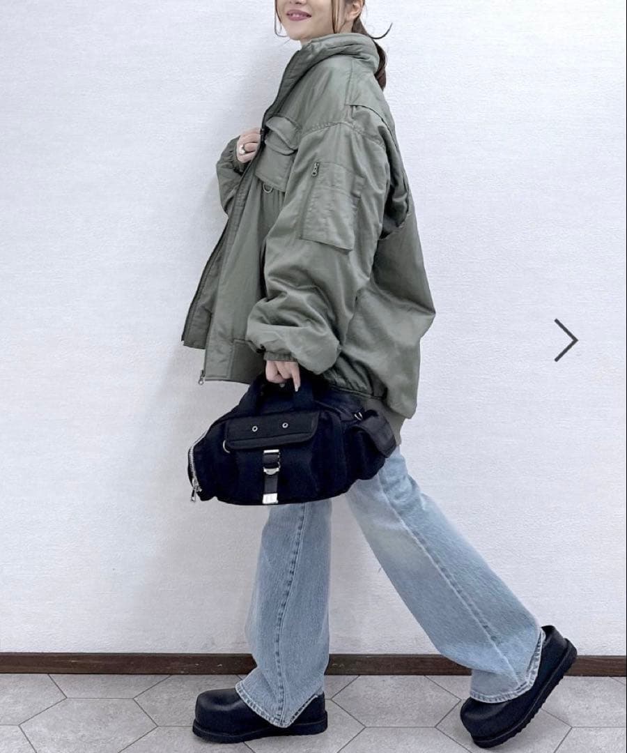 【最終値下げ】新品タグ付き JEANASIS Army BIGブルゾン カーキ