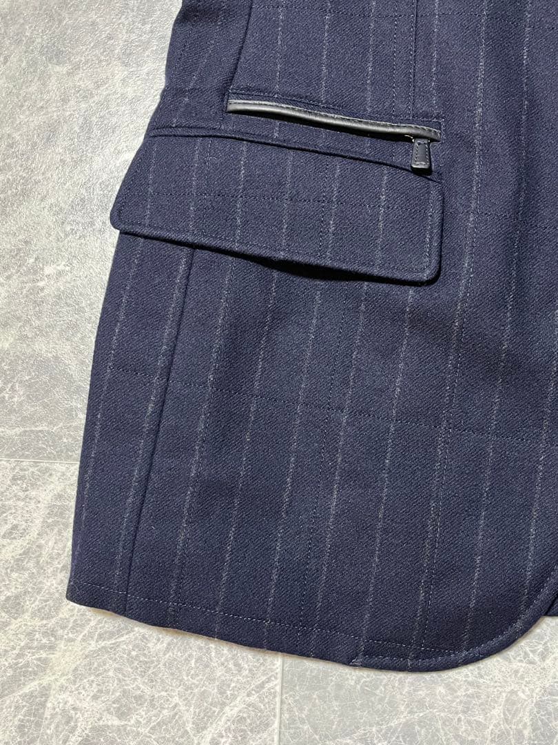 ZEGNA Elements Trofeo ゼニア 防水 カシミヤ レザー 中綿