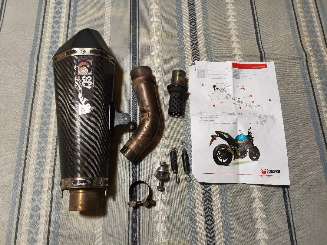 セルケトテーパー スリップオンマフラー　SV650　年式：16-21