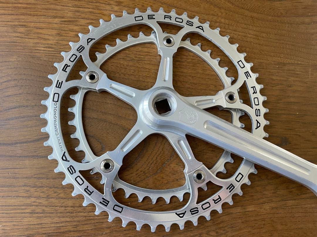 再値下げ<中古> DE ROSA刻印カンパ スーパーレコード クランク53×42