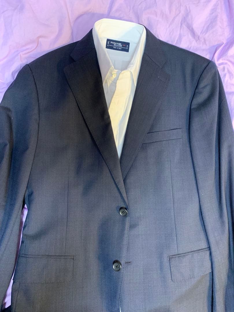 美品　D'URBAN ネイビーグレースーツ　パンツ2本