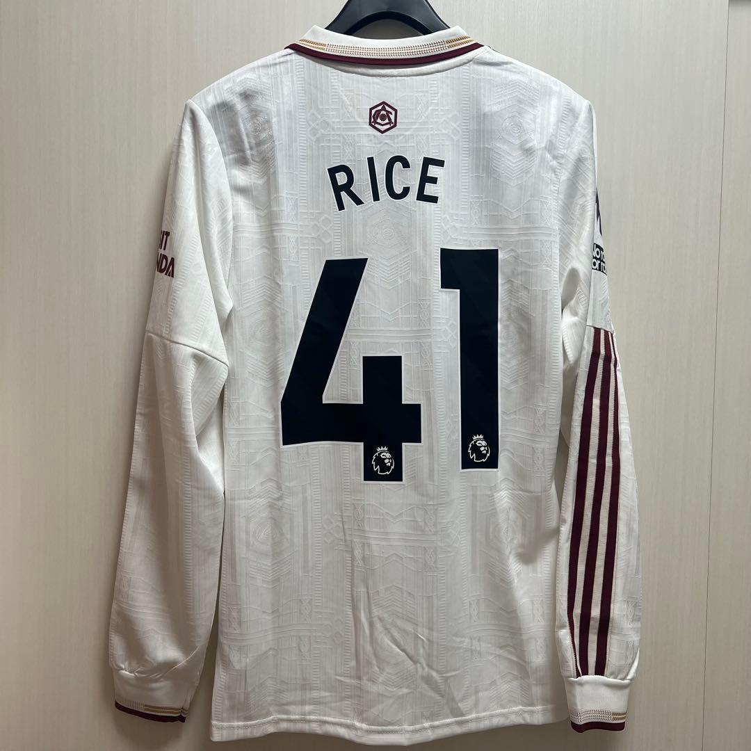 アーセナルFCユニフォームサード 25/26　ライス　長袖シャツ