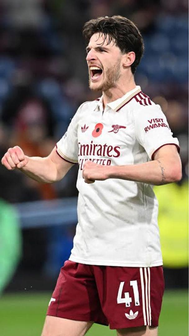 アーセナルFCユニフォームサード 25/26　ライス　長袖シャツ