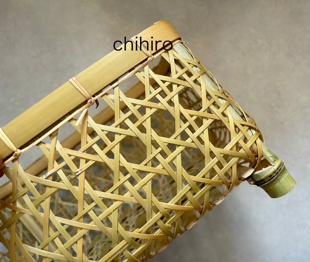 水切り竹かご 椀かご（新品未使用）直径横約32センチ縦約26.5センチ高約17