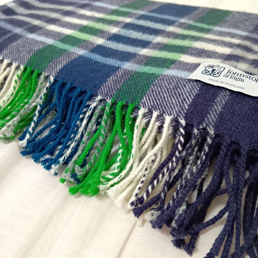 最高級 Johnstons ジョンストンズ カシミヤ 大判 ストール チェック