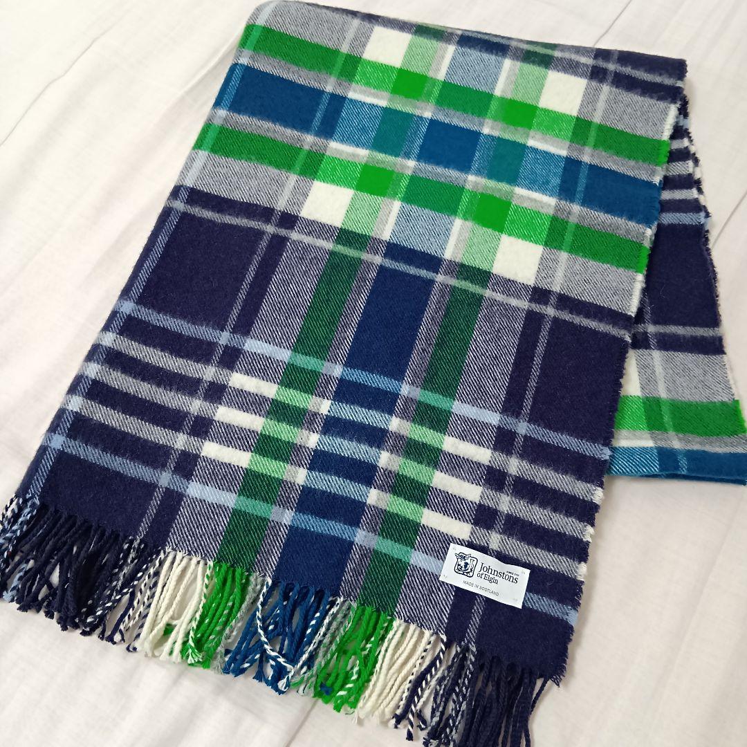最高級 Johnstons ジョンストンズ カシミヤ 大判 ストール チェック