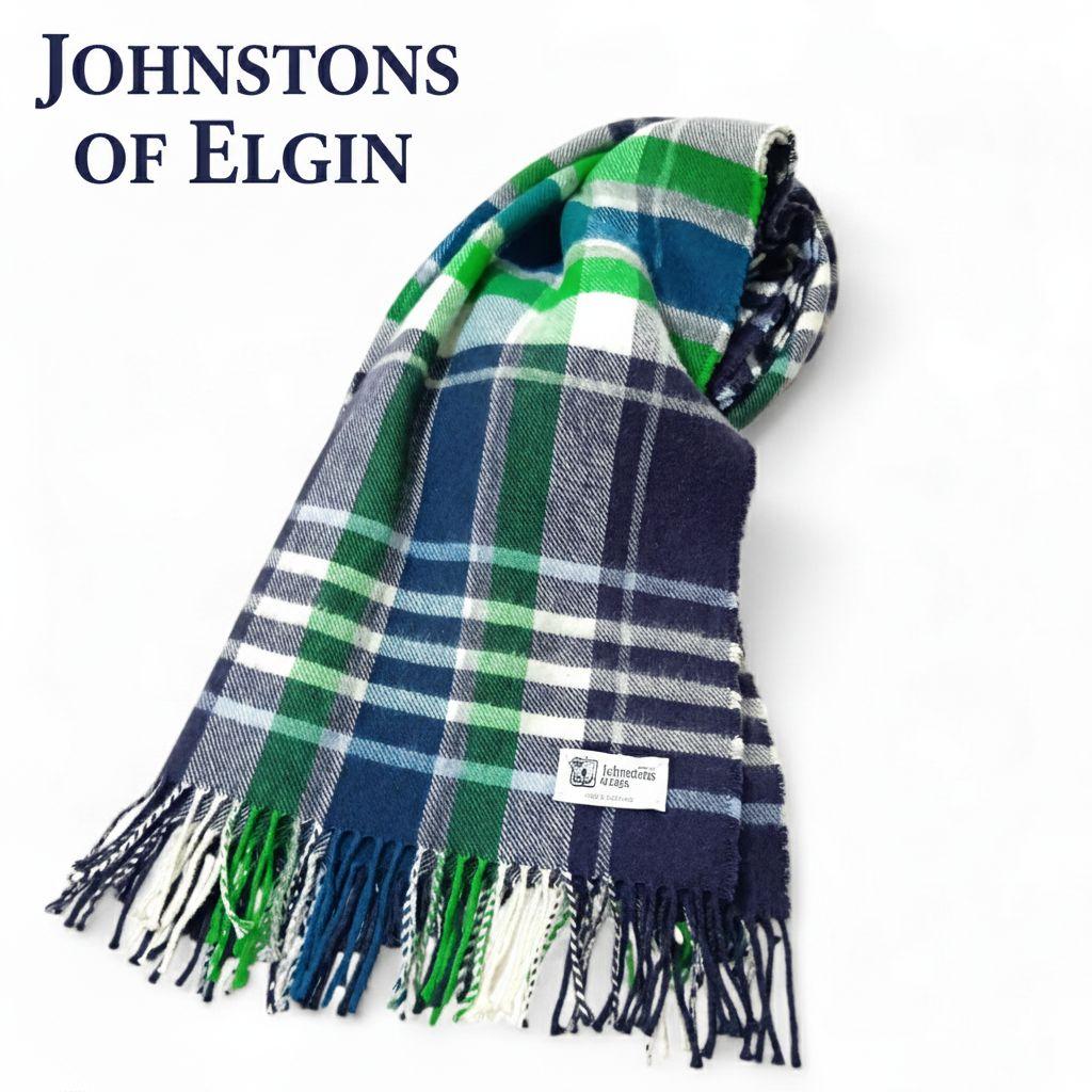 最高級 Johnstons ジョンストンズ カシミヤ 大判 ストール チェック