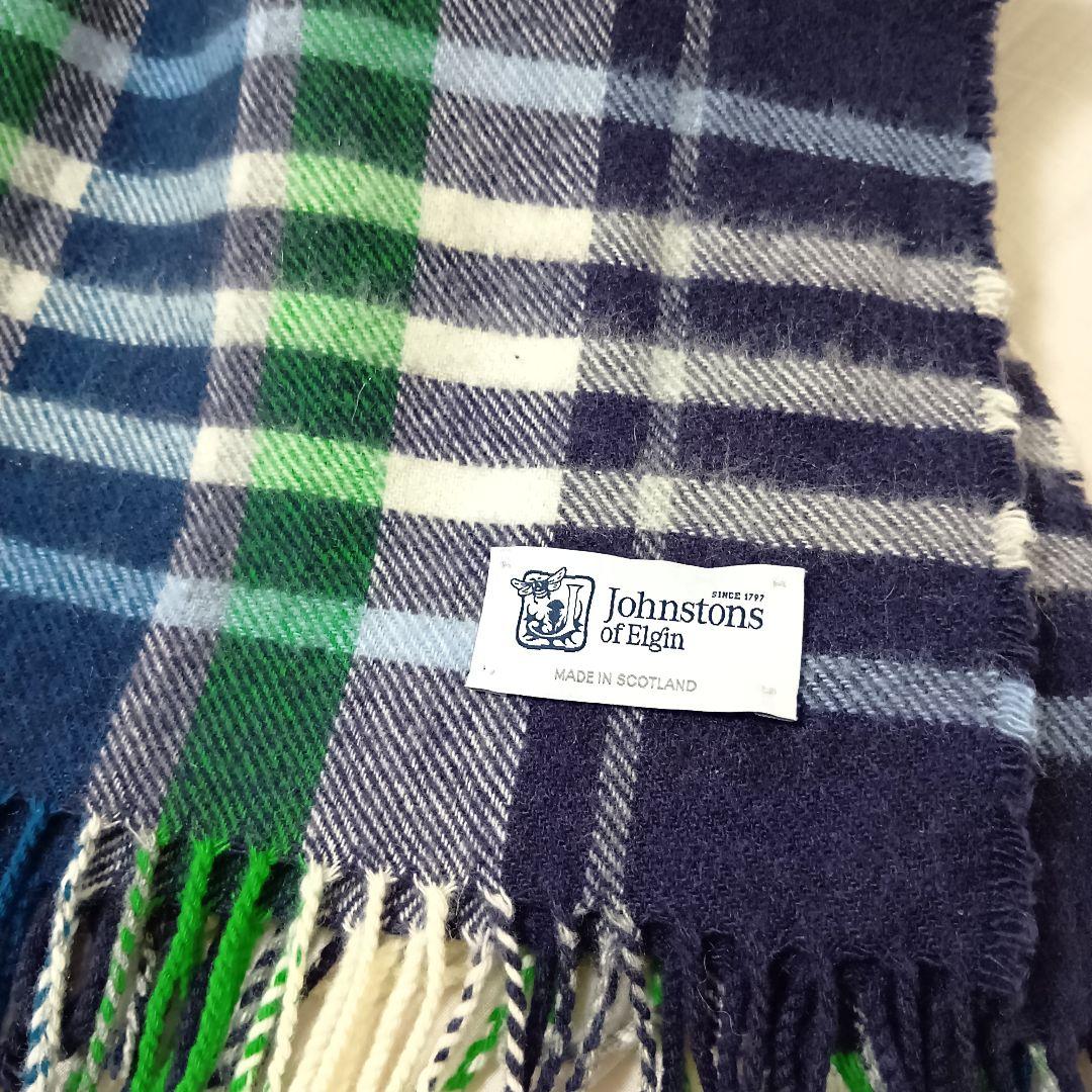 最高級 Johnstons ジョンストンズ カシミヤ 大判 ストール チェック