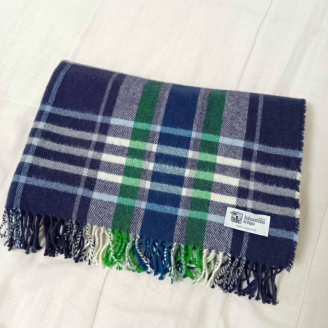 最高級 Johnstons ジョンストンズ カシミヤ 大判 ストール チェック