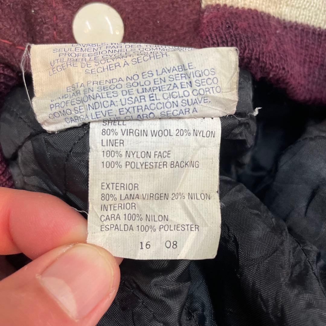 ひ*ん様 80s USA製 delong デロング レザー ウール スタジャン