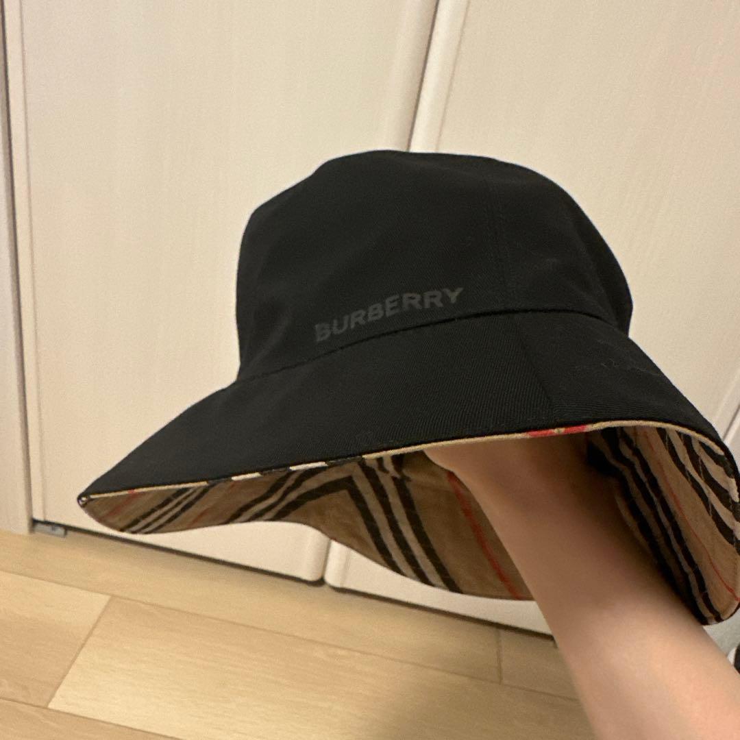 バーバリー　バケットハット　リバーシブル