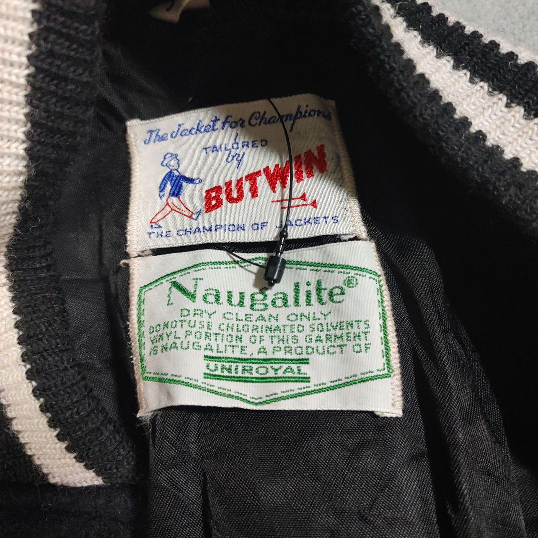 BUTWIN スタジャン 黒/白