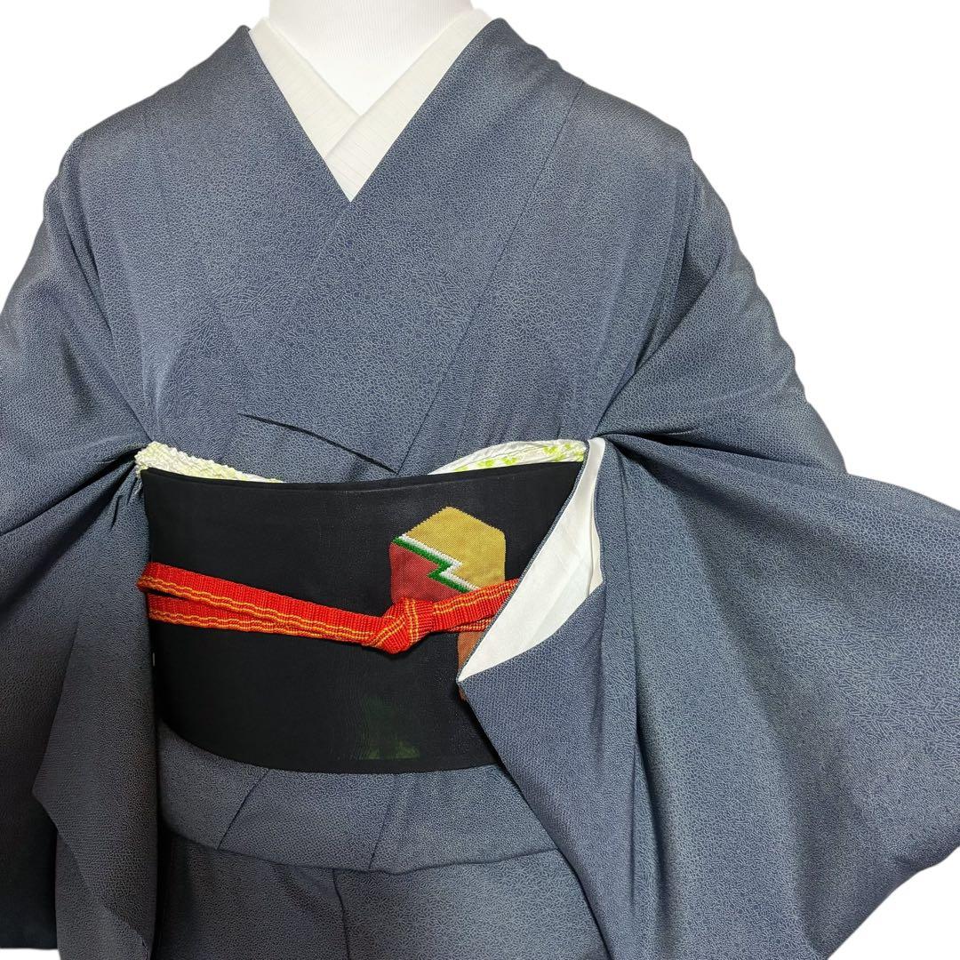 未使用近い　美品　袷　江戸小紋　寄せ小紋　正絹　フルセット