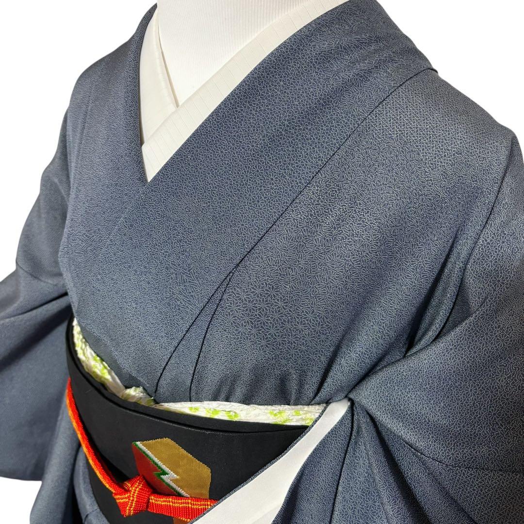 未使用近い　美品　袷　江戸小紋　寄せ小紋　正絹　フルセット