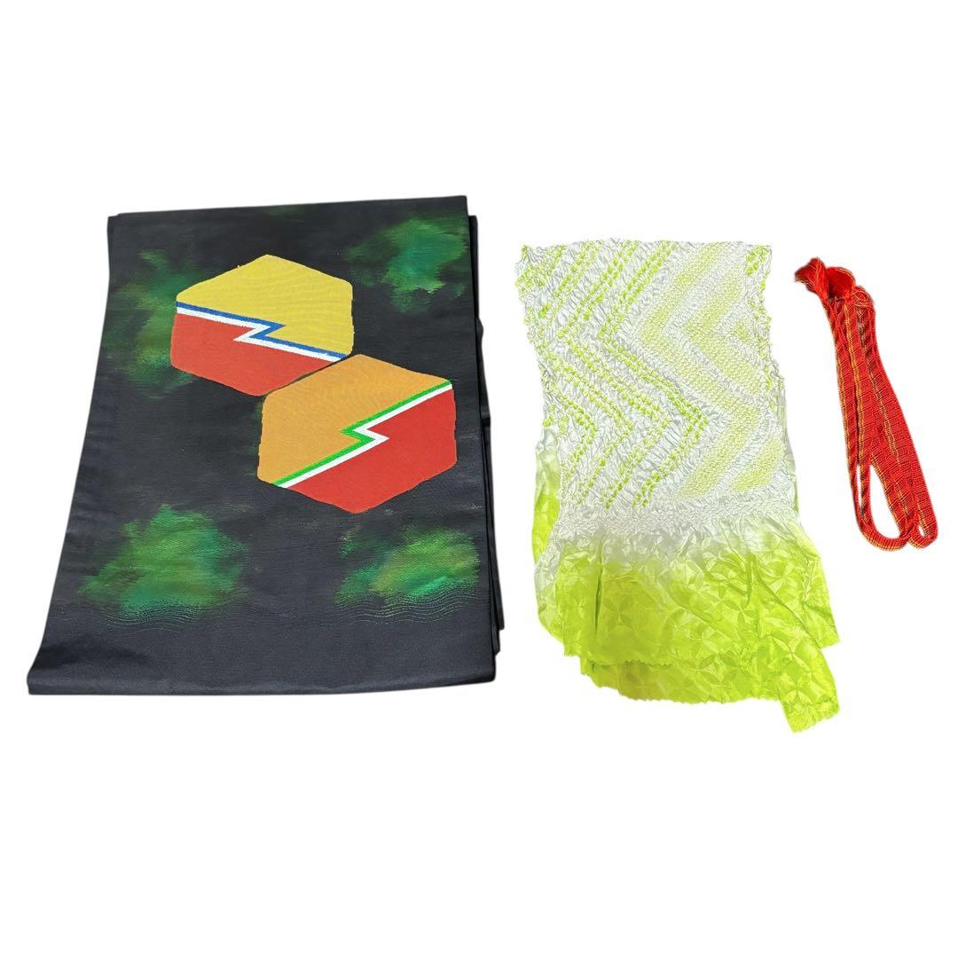 未使用近い　美品　袷　江戸小紋　寄せ小紋　正絹　フルセット