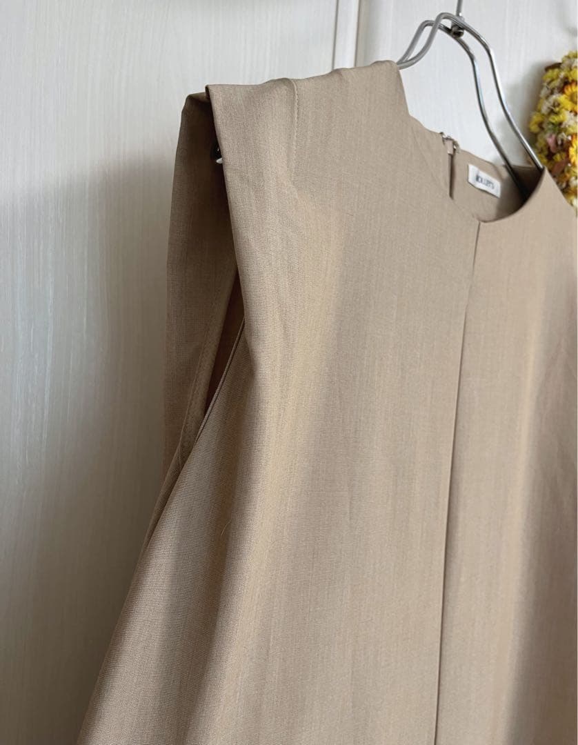 【未使用】NOLLEY'Sスカート風 大人オールインワン ベージュ 定価1.8万