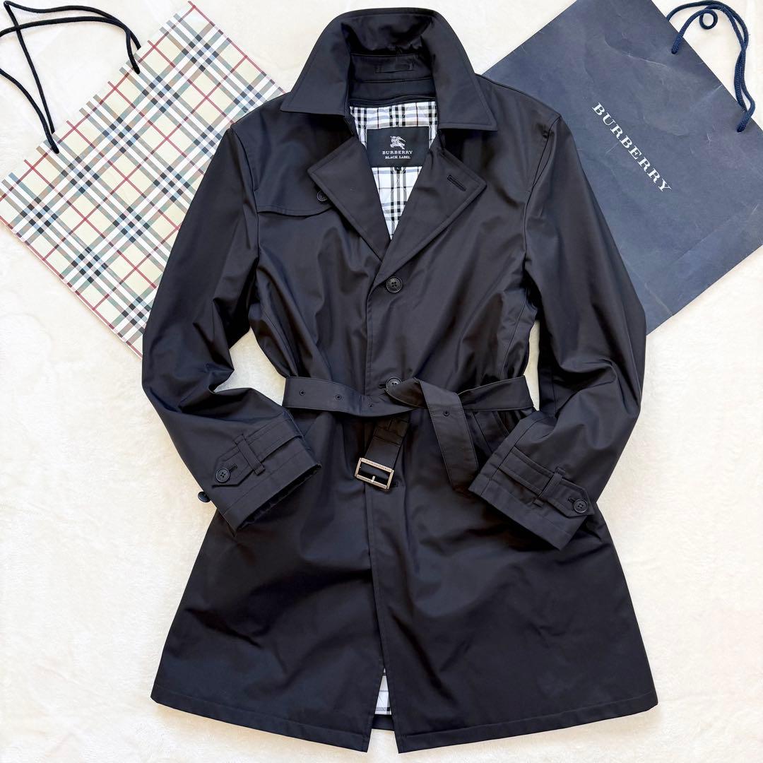 【超美品】バーバリーブラックレーベル 着脱可能：中綿ライナー付 トレンチコート