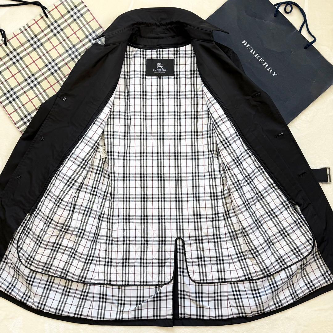 【超美品】バーバリーブラックレーベル 着脱可能：中綿ライナー付 トレンチコート
