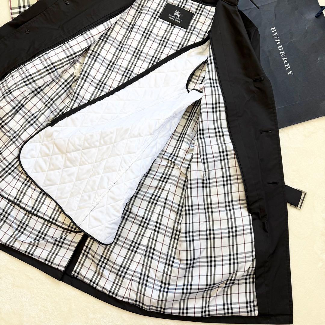 【超美品】バーバリーブラックレーベル 着脱可能：中綿ライナー付 トレンチコート